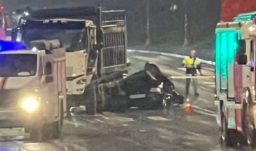 Во Внуково легковой автомобиль зажало между фурой и самосвалом: один человек погиб